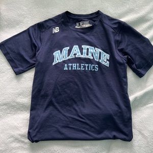 University of Maine athletics tshirt.